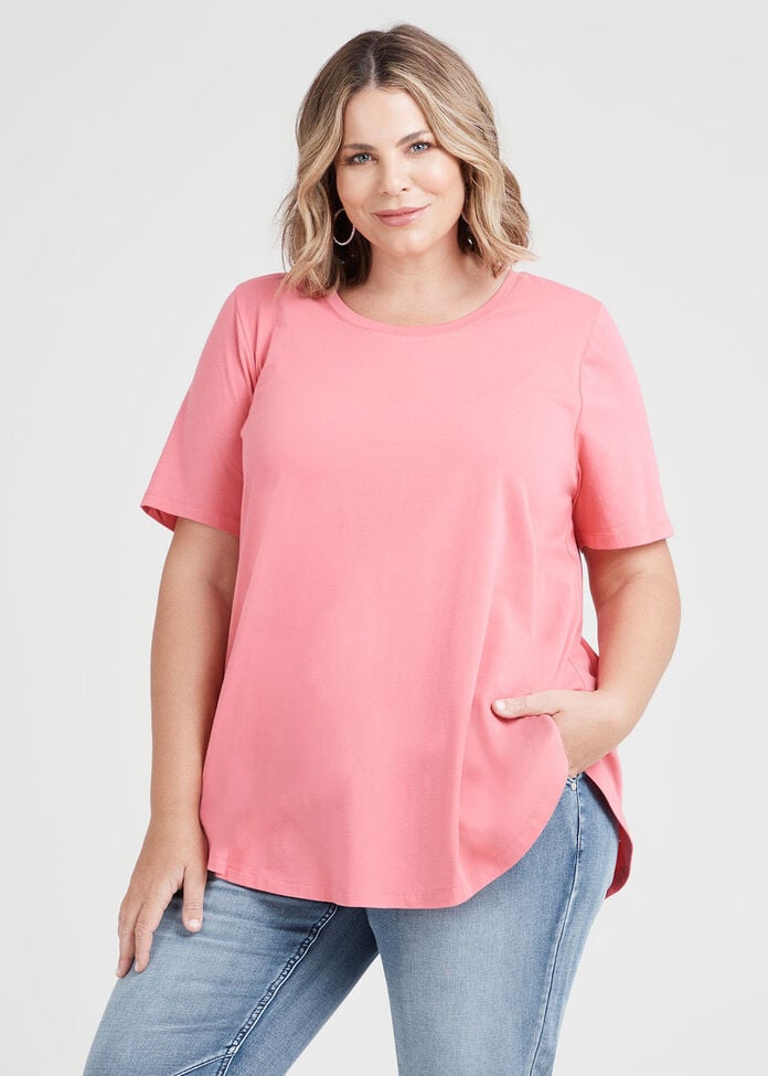 Organic Crew Swing Basic Tee, , hi-res