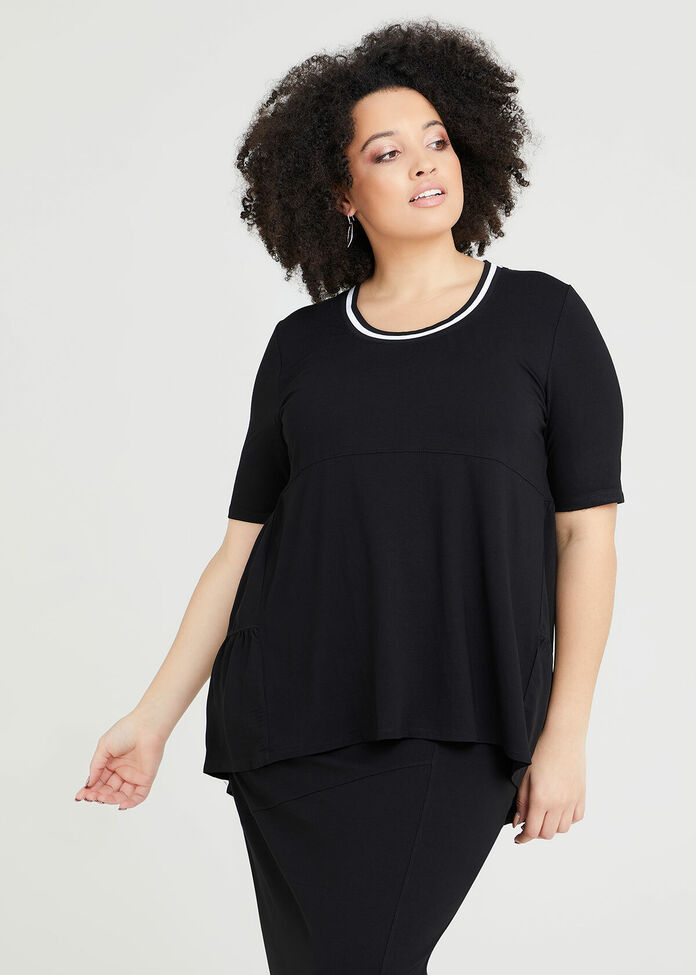 Shop Plus Size Bamboo Rome With Me Top in Black | Taking Shape AU