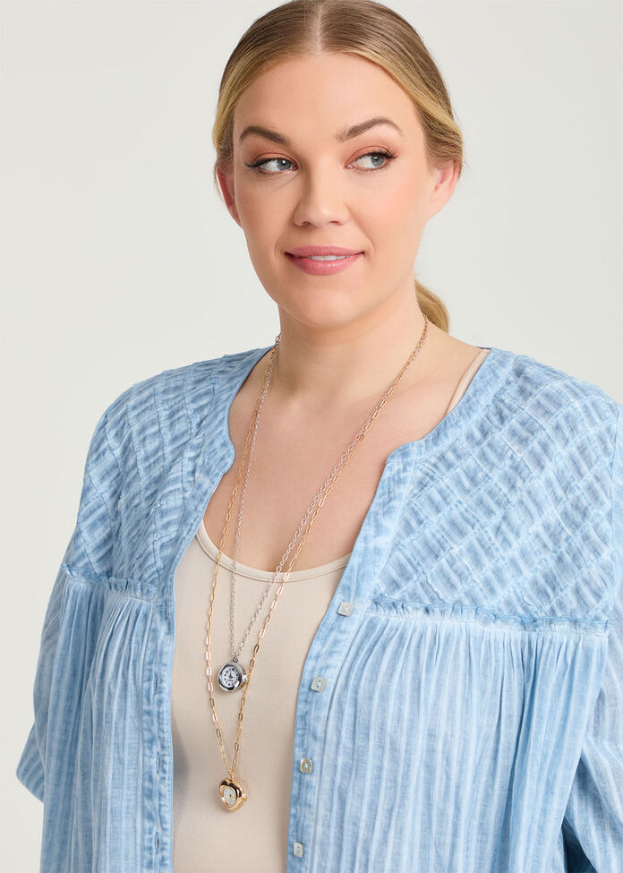 Multilayered Watch Necklace, , hi-res