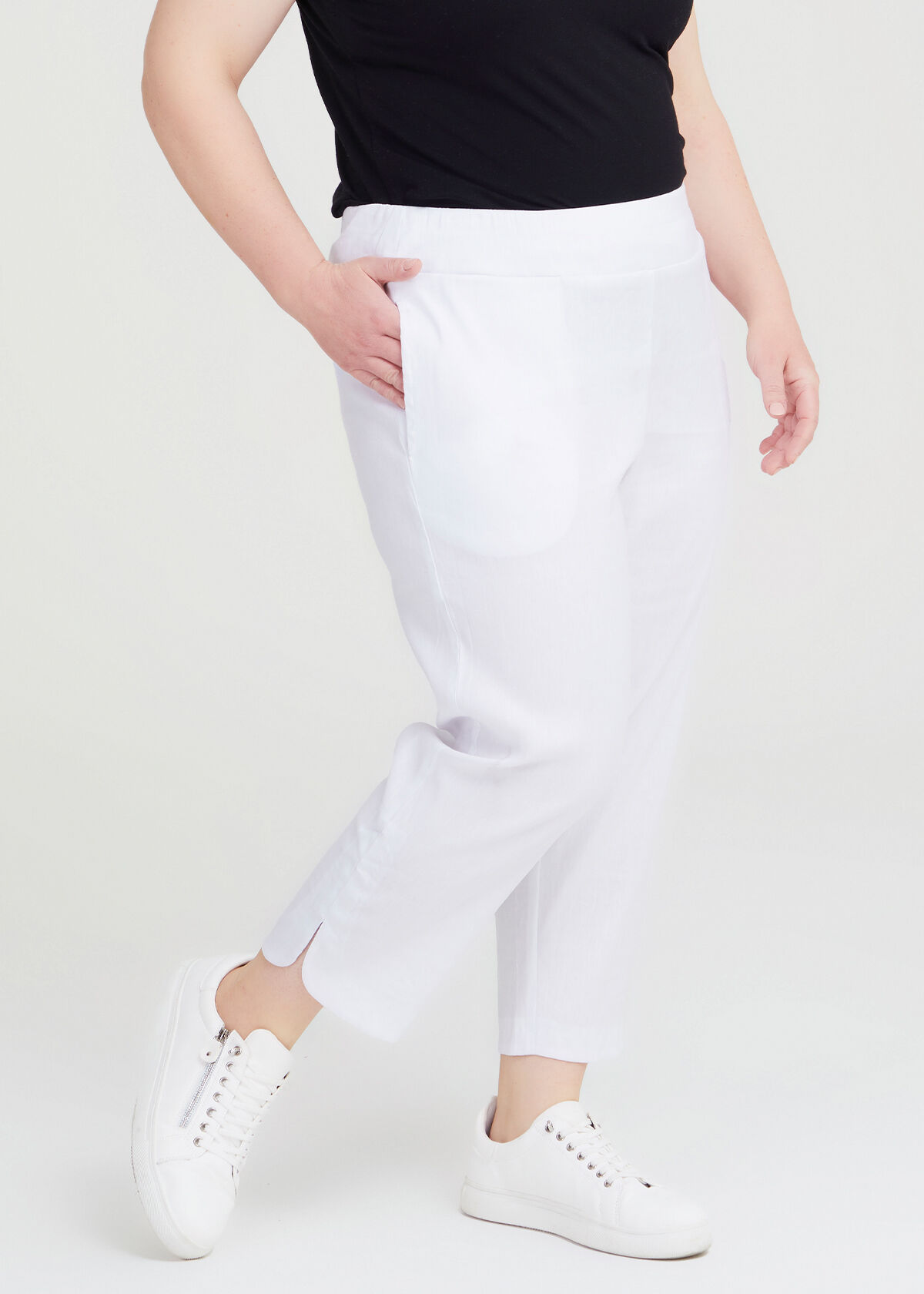 Demi Petite Linen Pants by Forever New Petite Online | THE ICONIC | New  Zealand