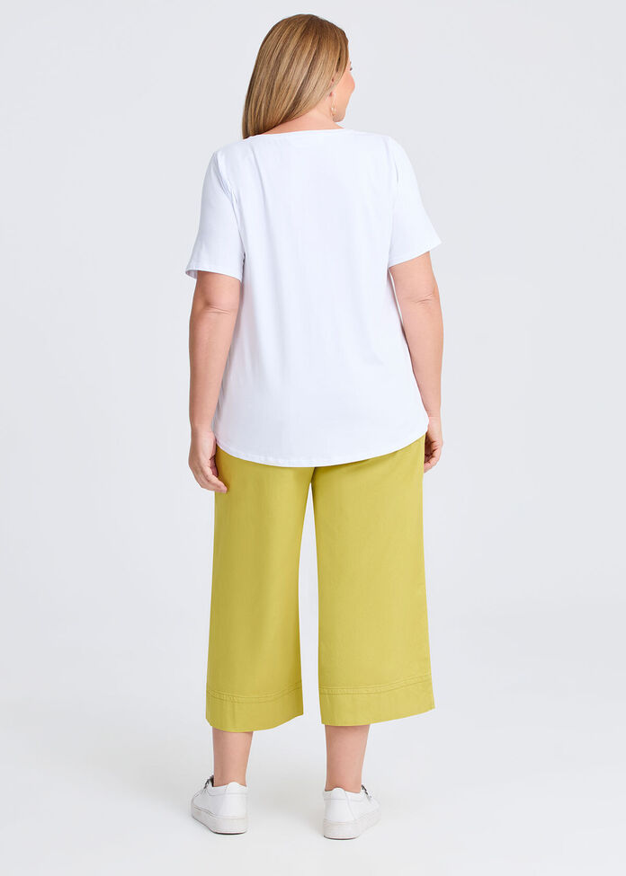 Organic Cotton V-neck T-shirt, , hi-res