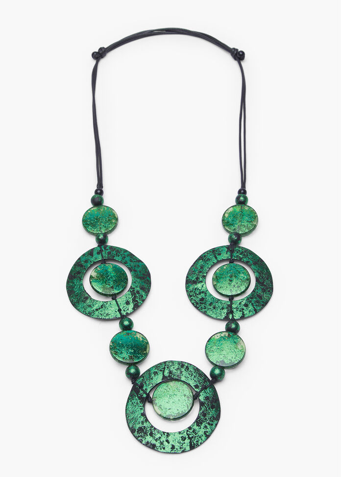 Circle Statement Necklace, , hi-res