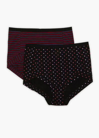Plus Size 2 Pack Bamboo Basic Briefs