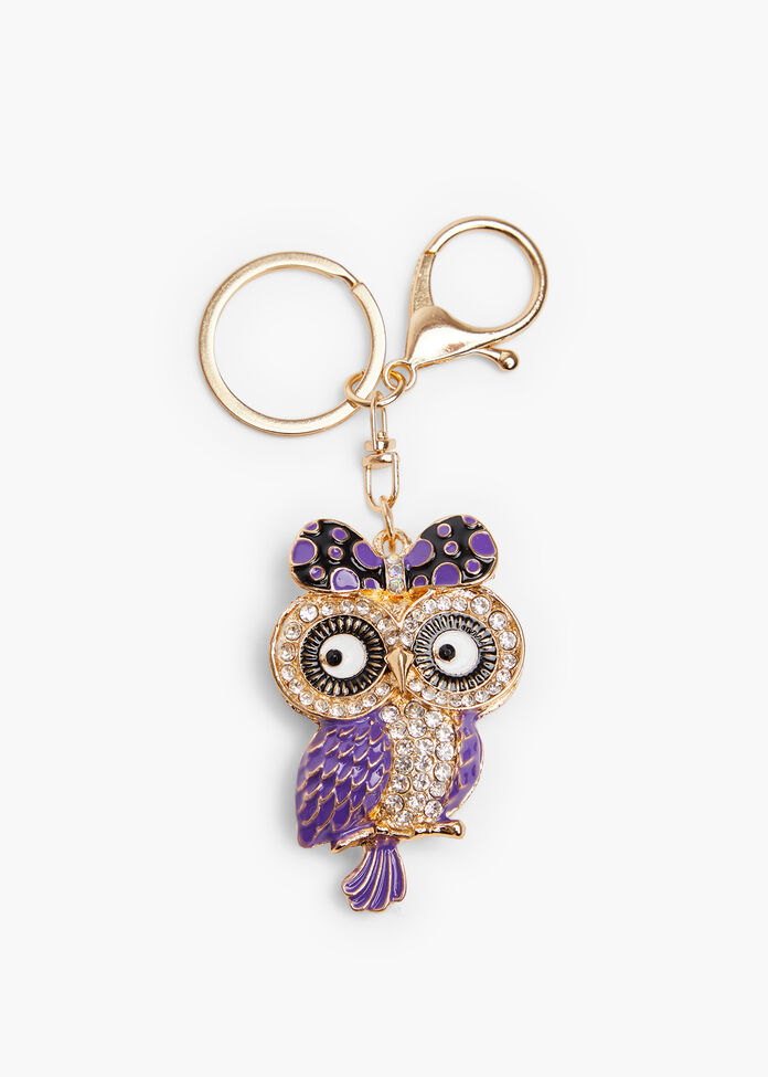 Owl Bag Charm, , hi-res