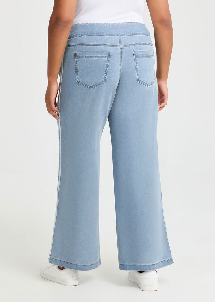 Super Stretch Wide Leg Jean, , hi-res