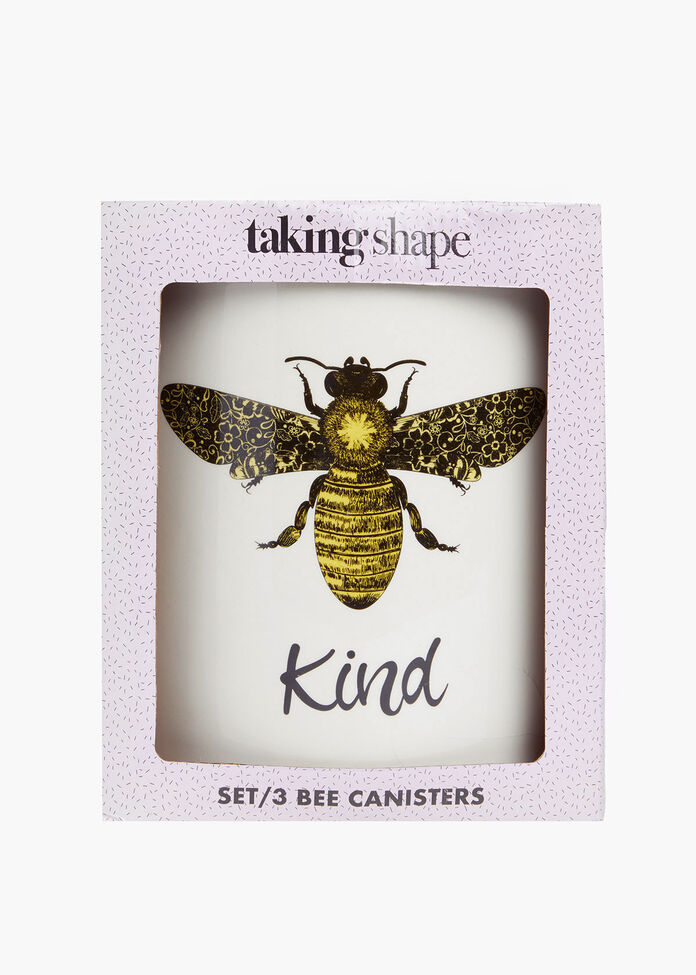 Set of 3 Bee Cannisters, , hi-res