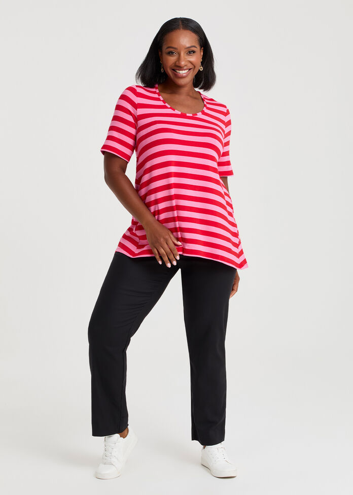 Natural Stripe Essential T-Shirt, , hi-res
