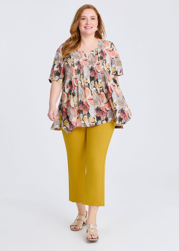 Polly Pintuck Natural Top, , hi-res