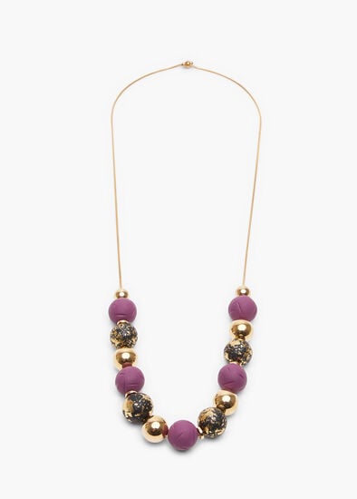 Polymer Clay Ball Necklace