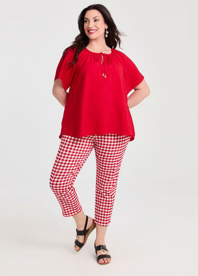 Plus Size Checkmate Stretch Pant