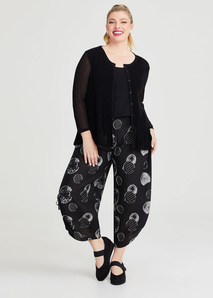 Plisse Knit Natural Cardigan, , hi-res