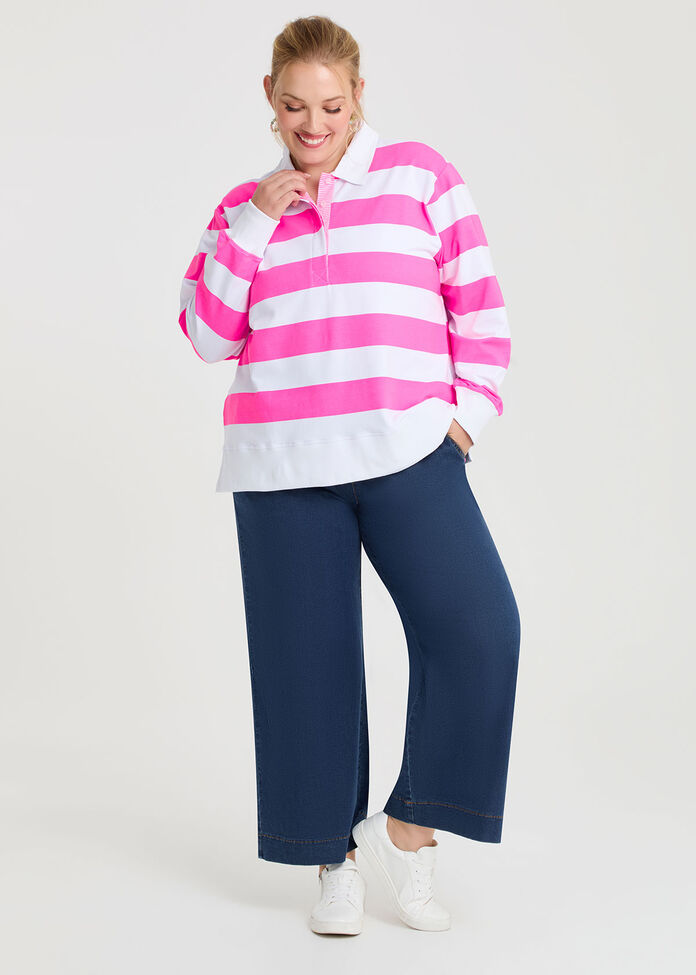 Super Stretch Elastic Waist Jean, , hi-res