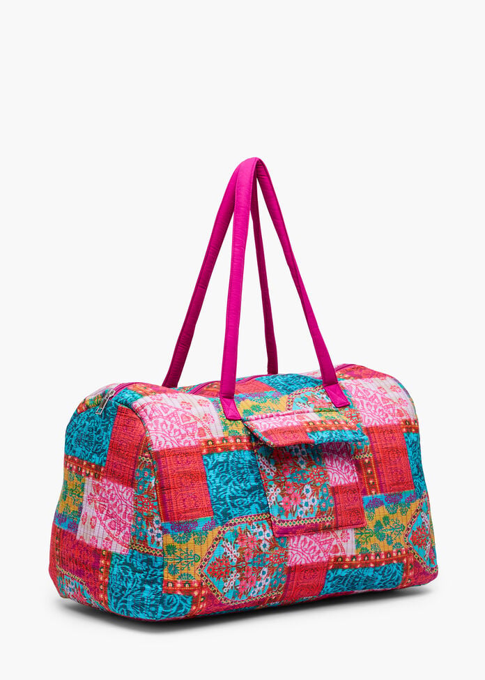 Quilted Overnight Bag, MULTI, hi-res