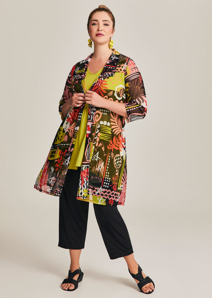 Mesh Como Cardigan, , hi-res