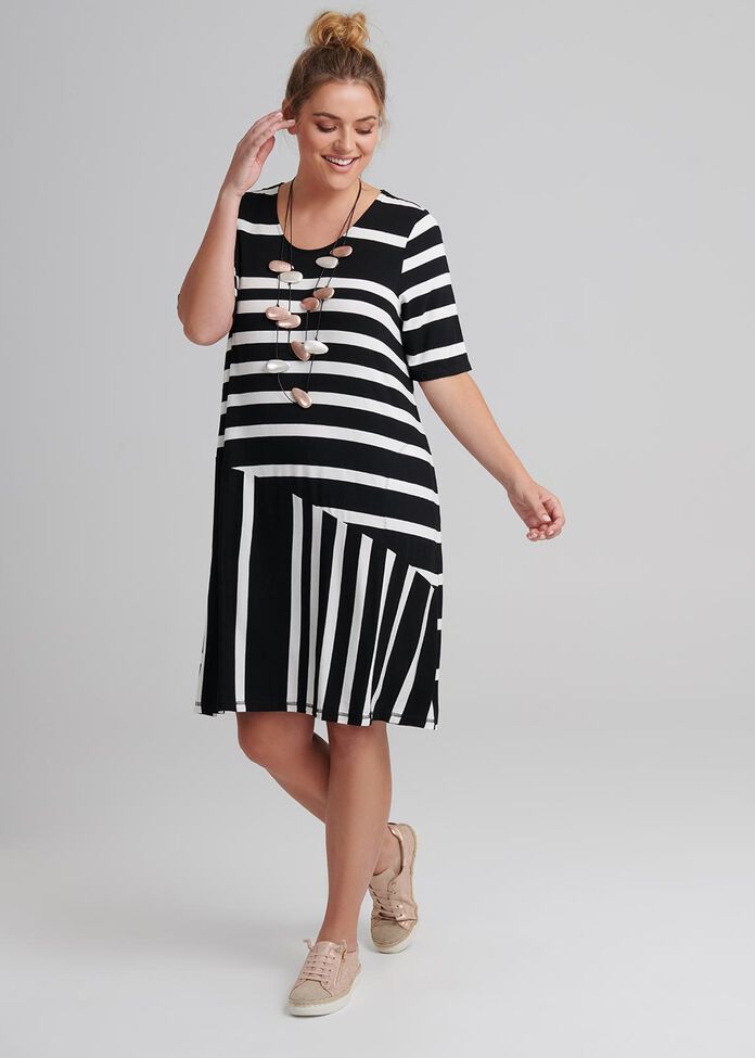 Follow Me Stripe Dress, , hi-res