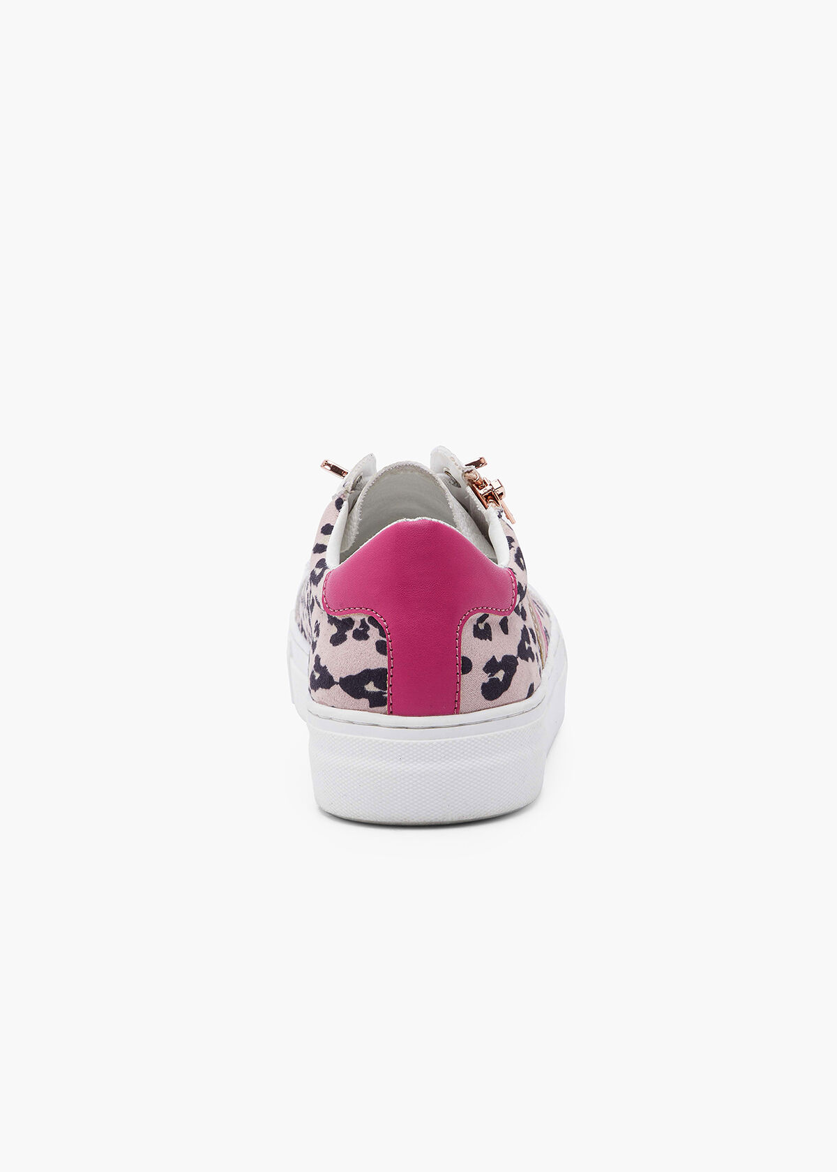 Sneakers with cheap side zipper