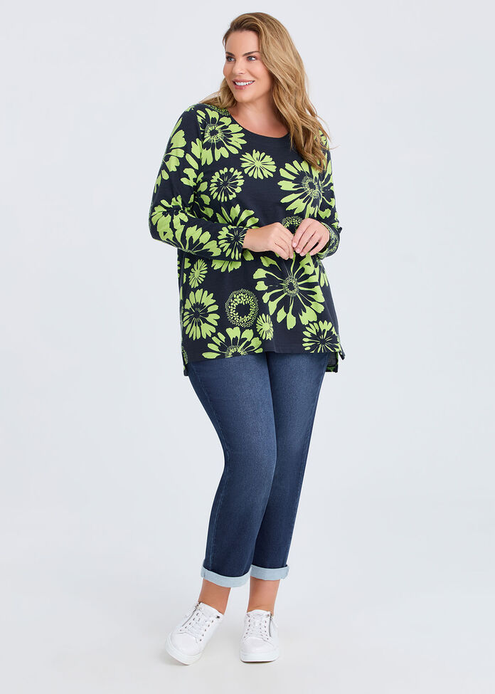 Cotton Gerbera Flower Top, , hi-res