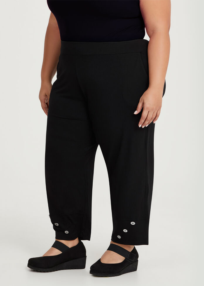 Petite Lantern Button Natural Pant, , hi-res