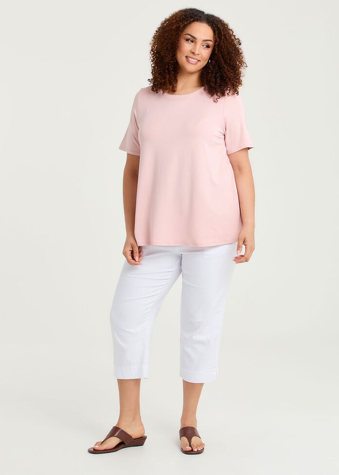 Bamboo Foundation Round Neck Top, , hi-res