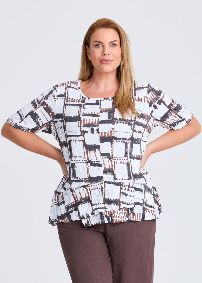 Bamboo Espresso Top, PRINT, hi-res