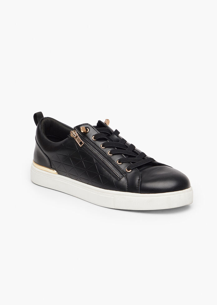 Elastic Zip Sneaker, , hi-res