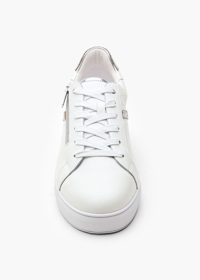 Orthotic Bling Side Zip Sneaker, , hi-res
