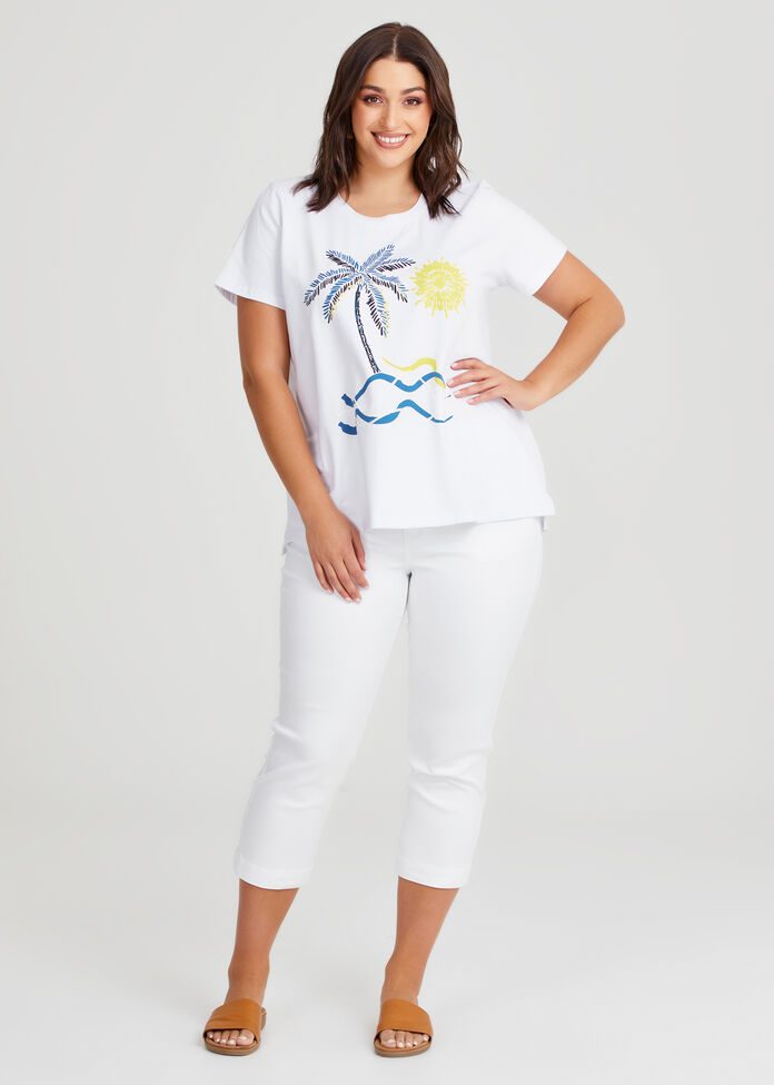 Cotton Seascape T-shirt, , hi-res