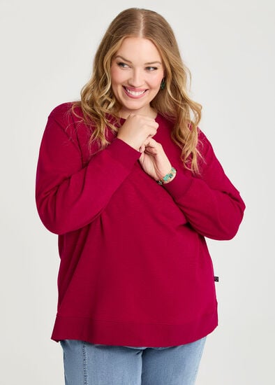 Plus Size Boyfriend Tunic Sweat