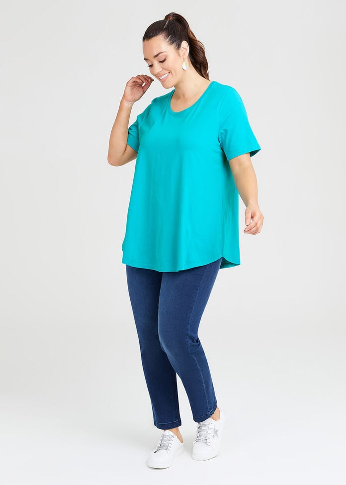 Organic Crew Swing Basic Tee, , hi-res