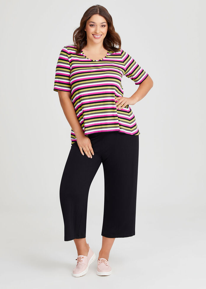Natural Stripe Essential T-Shirt, , hi-res