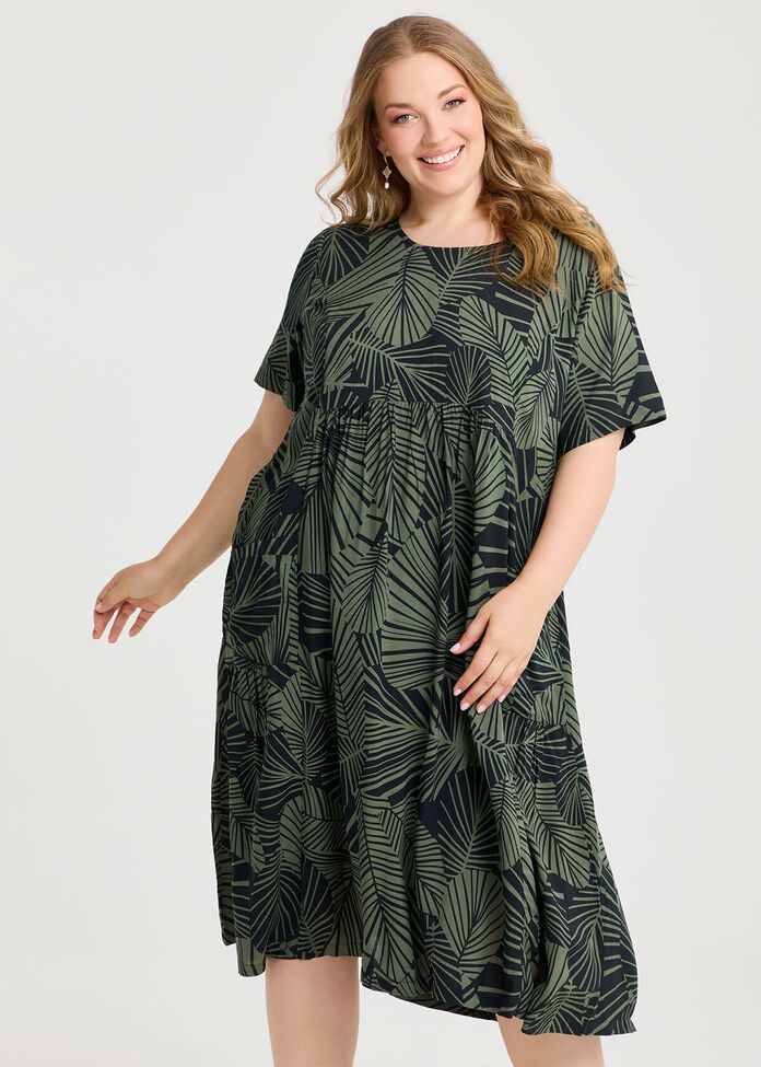 Natural Pocket Midi Dress, , hi-res