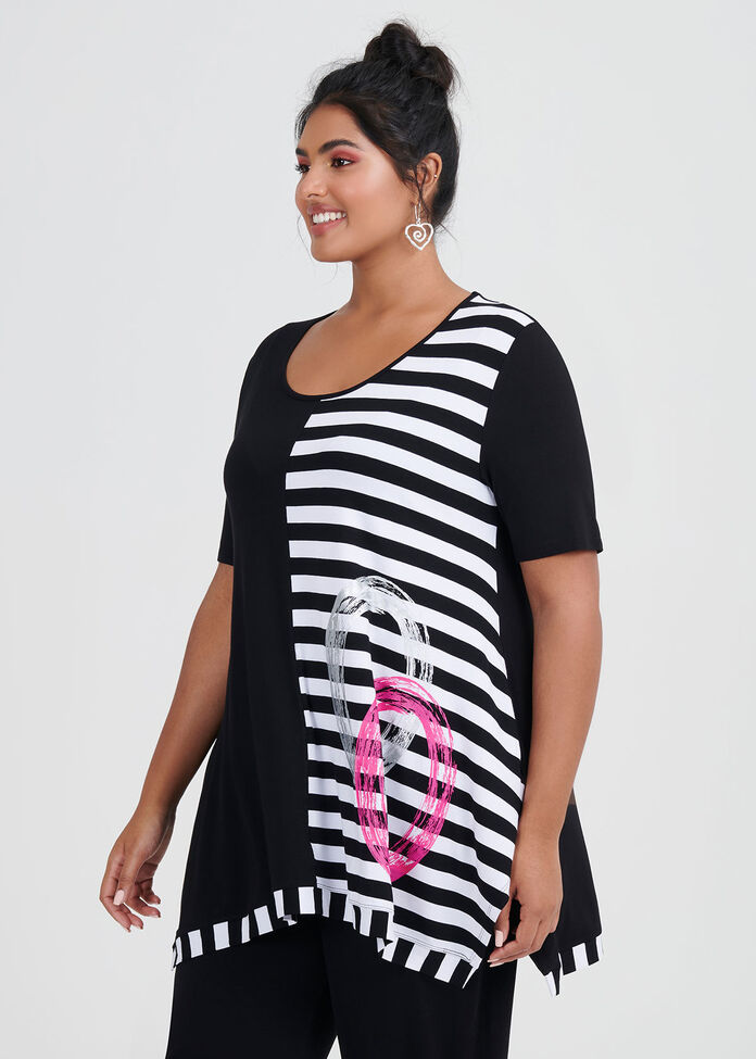 Get In Line Stripe Tunic, , hi-res
