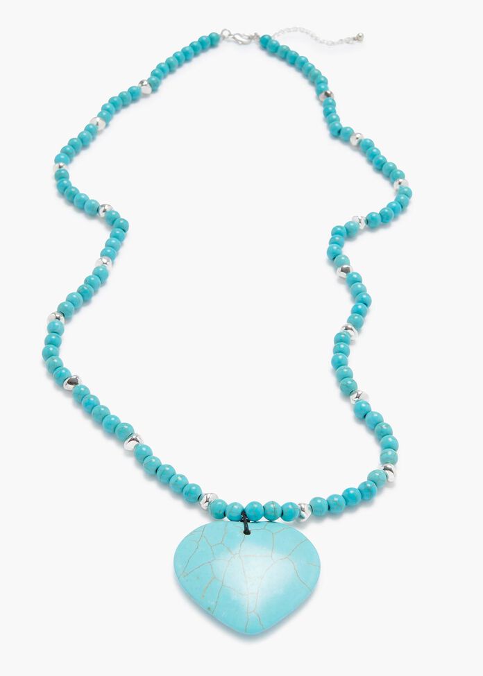 Azure Stone Necklace, , hi-res