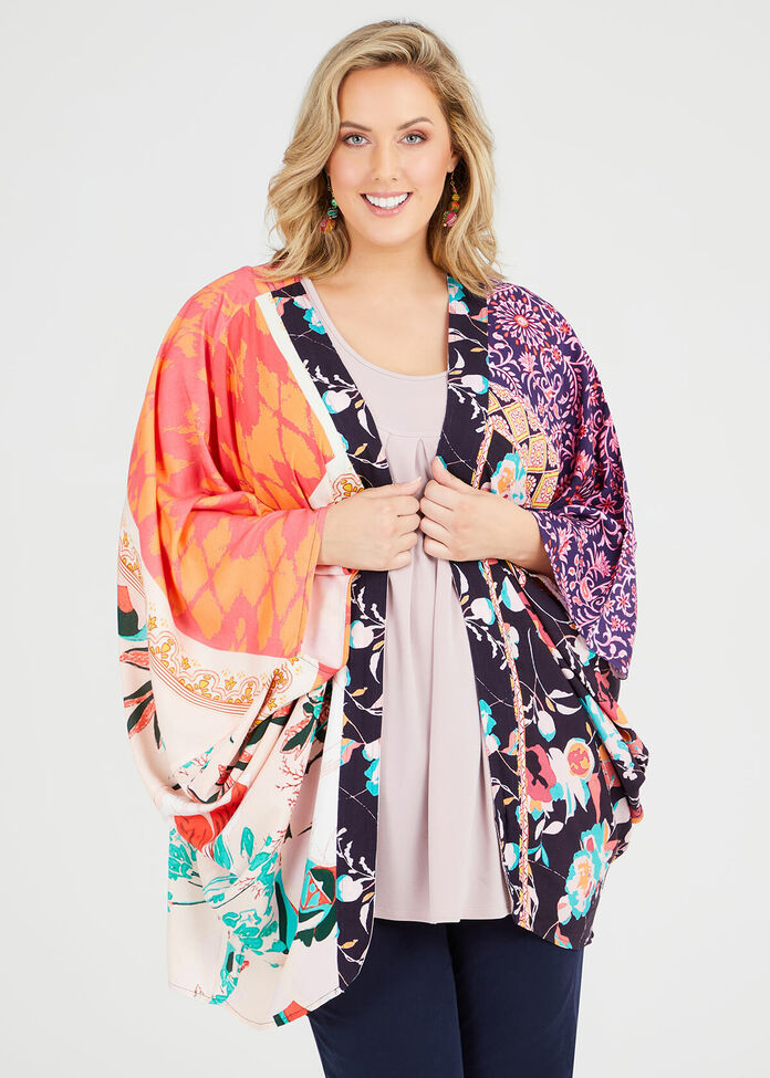 Floral Splice Shrug, , hi-res