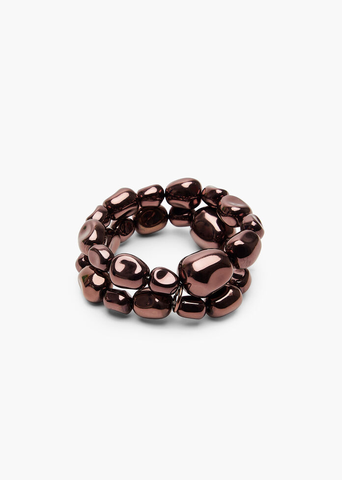 Metallic Stretch Bracelet Set, , hi-res