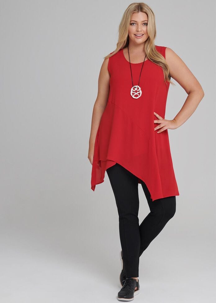 Shop Plus Size Line Up Ponti Pant, Black Taking Shape AU