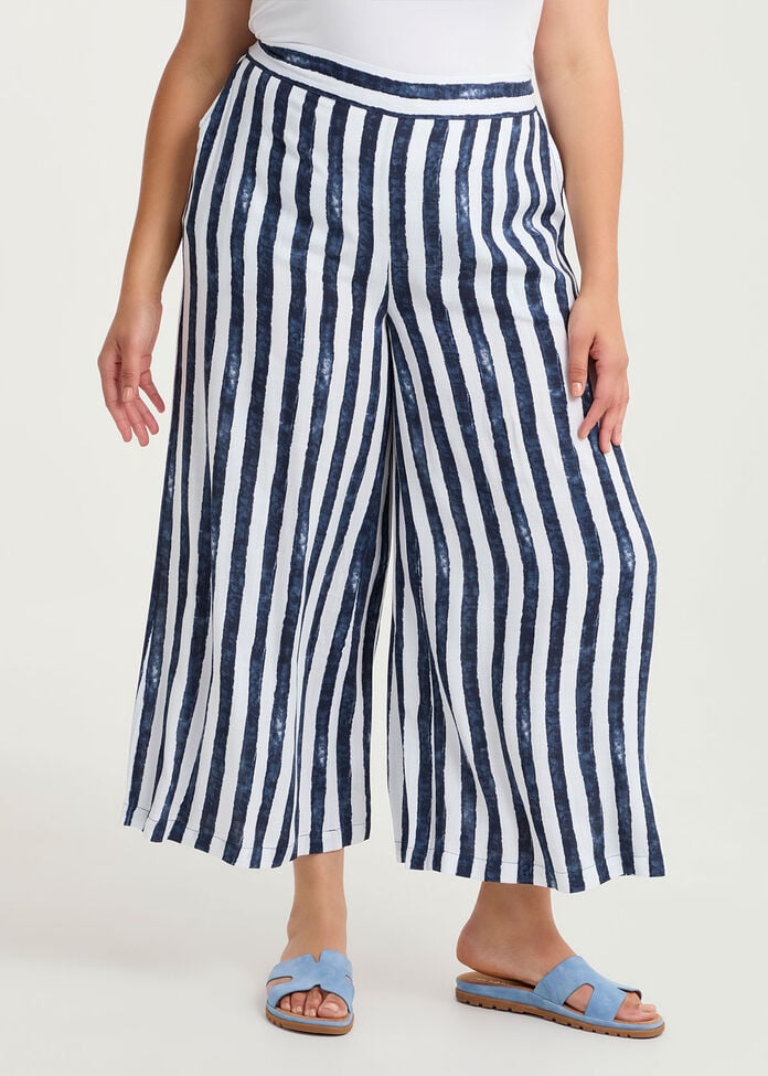 Nautical Stripe Wide Leg Pant, , hi-res