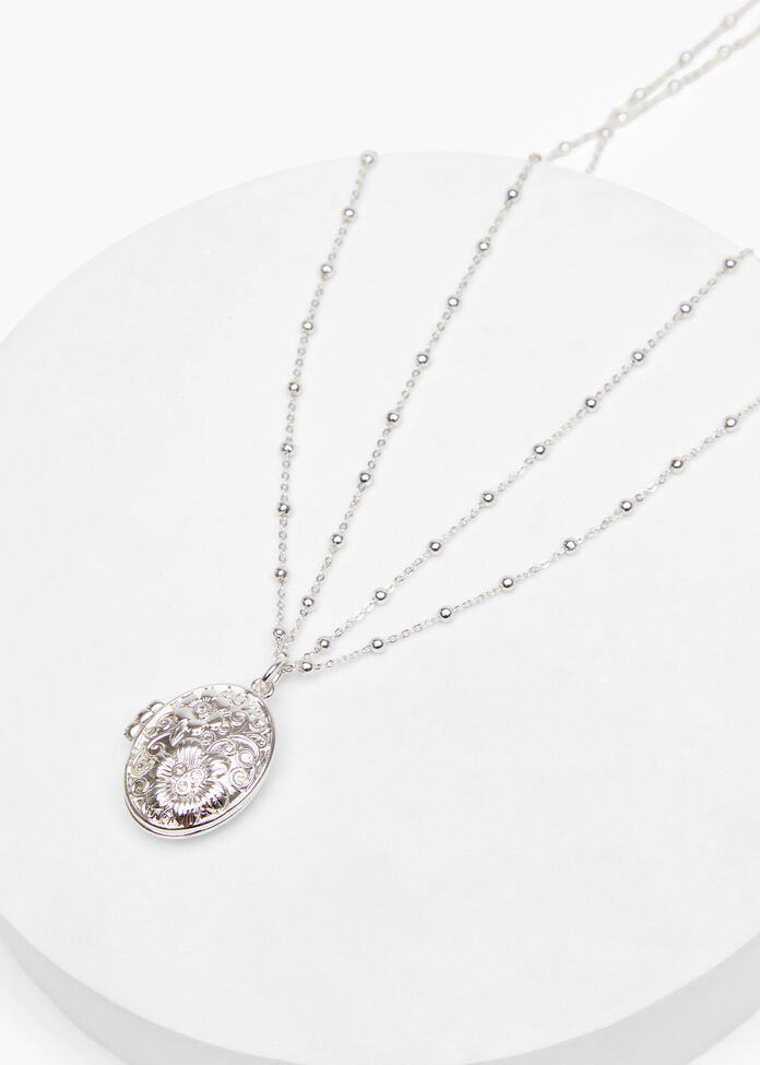 Bohemian Locket Necklace, , hi-res