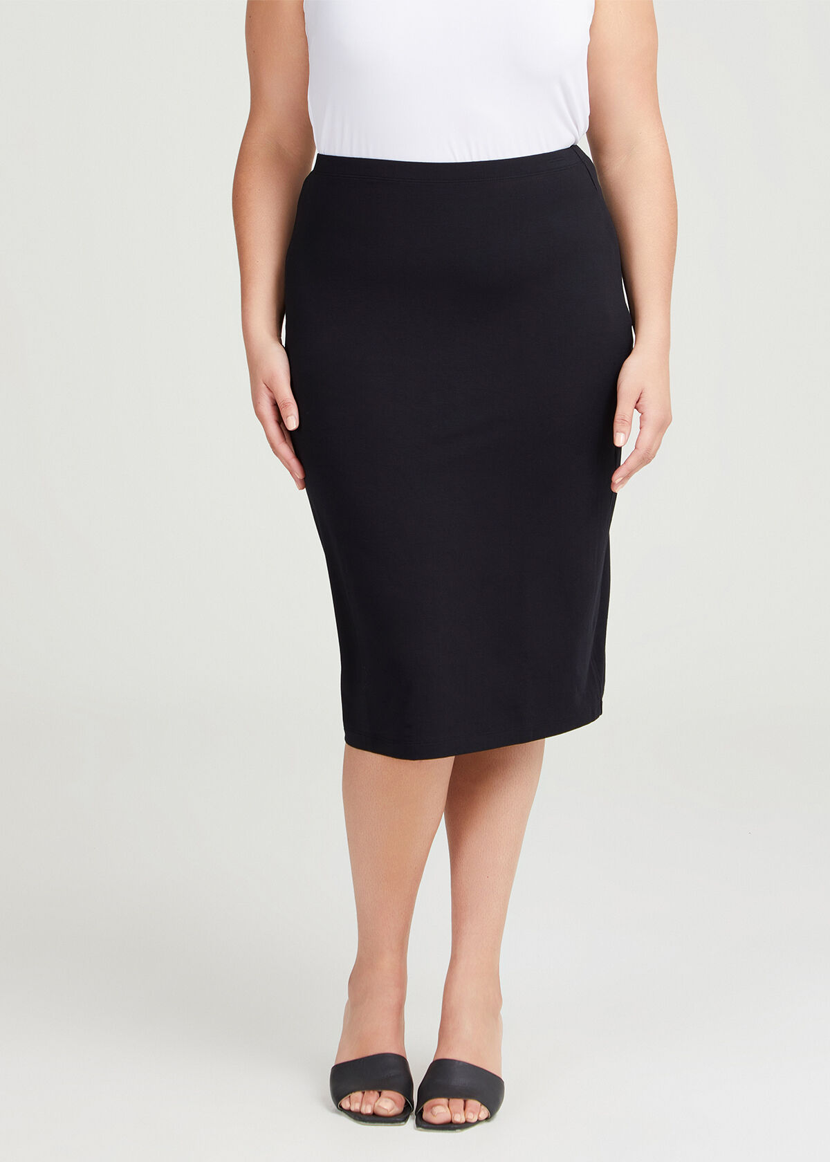 Plus size black skirt australia 2025