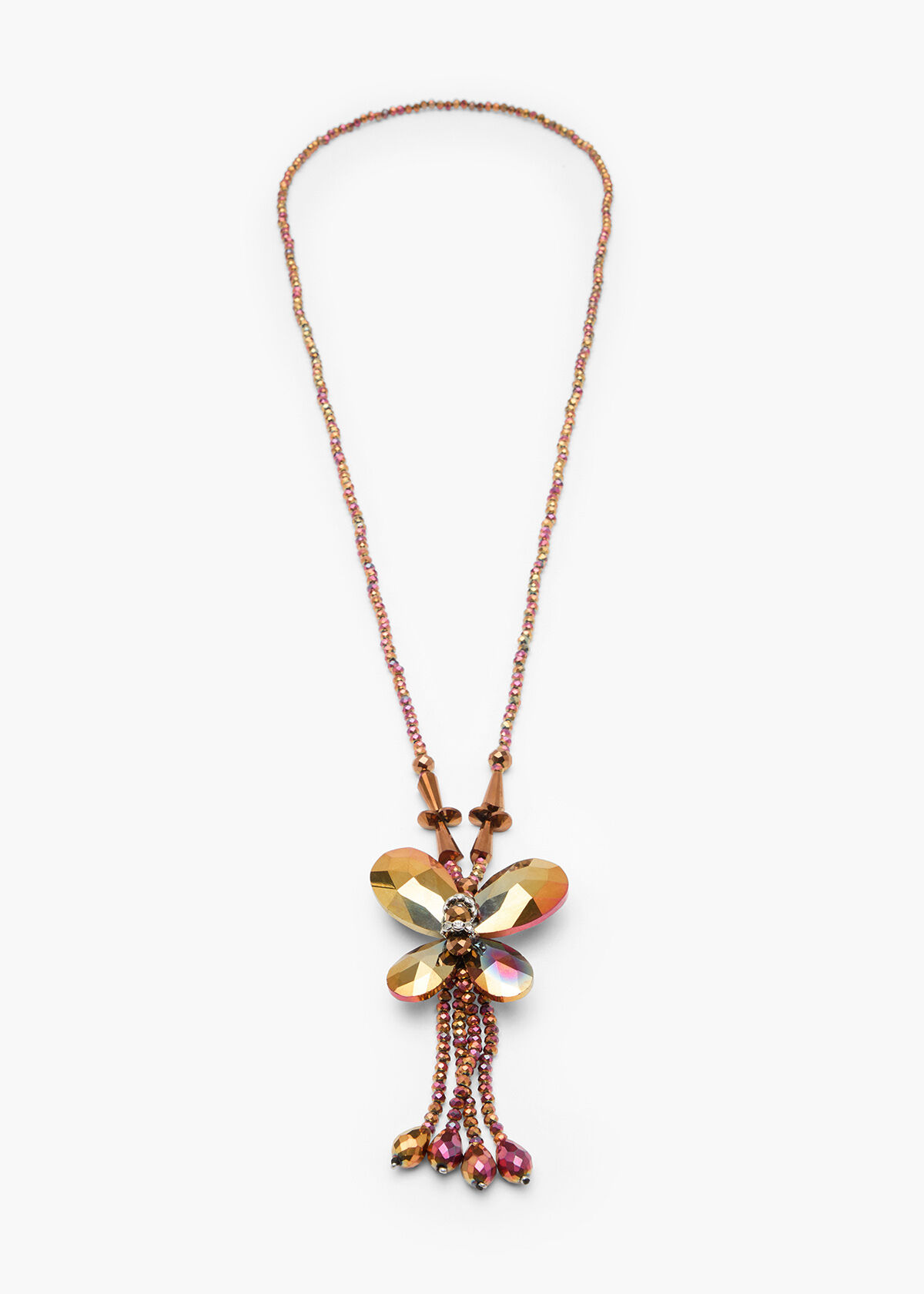 Butterfly necklace shop in store
