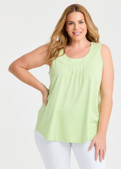 Plus Size Good Earth Australian Cotton Element Tank