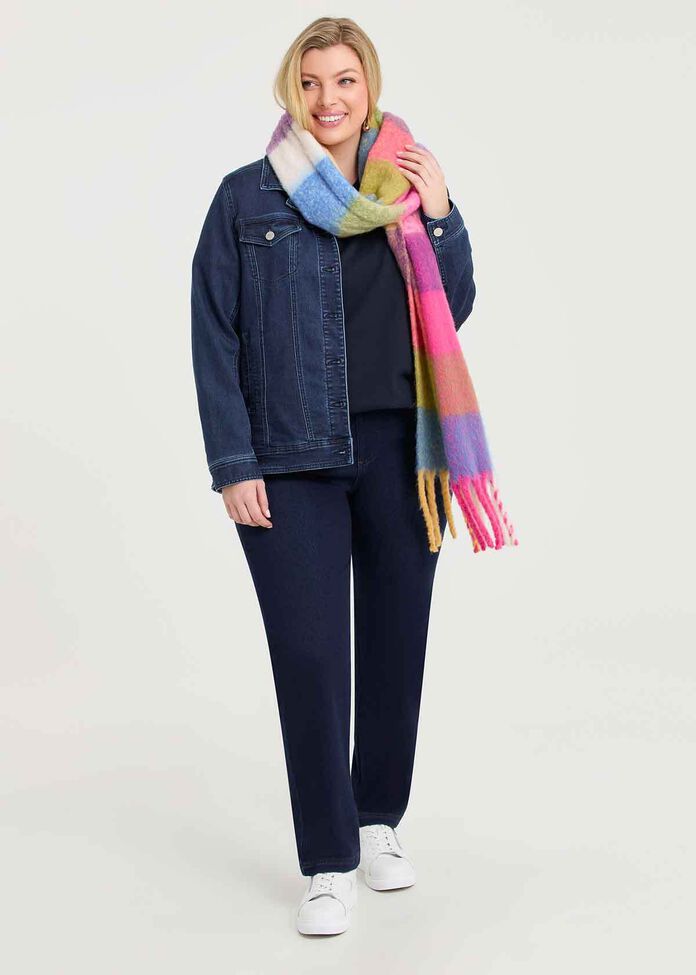 Cotton Blend Embroidery Sweatshirt, , hi-res