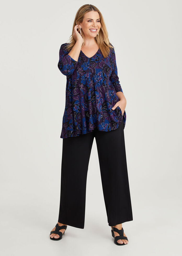 PAISLEY BREEZE  WOVEN JACQUARD TOP