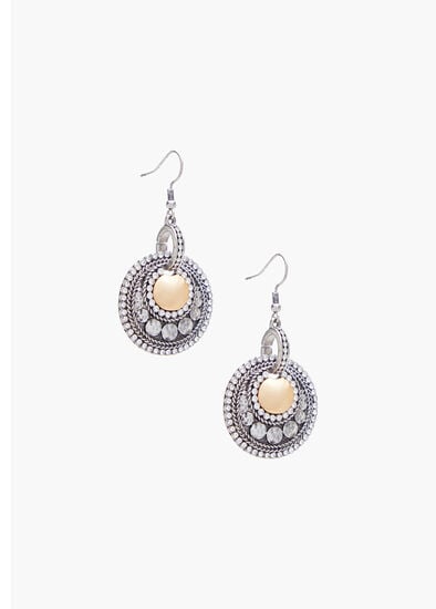 Two Tone Disc Earrings,  Two Tone Disc Earrings