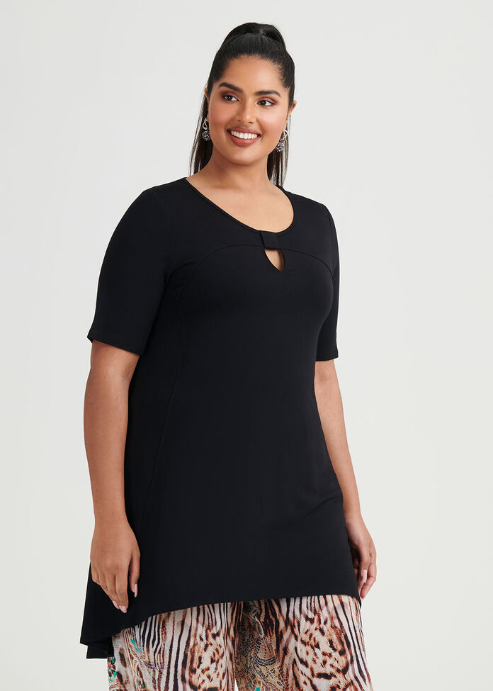 Shop Plus Size Bamboo Fancy That Tunic in Black | Sizes 12-30 | Taking ...