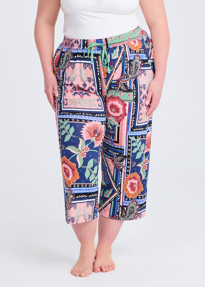 Bamboo Dreamscape Pyjama 3/4 Pant, , hi-res