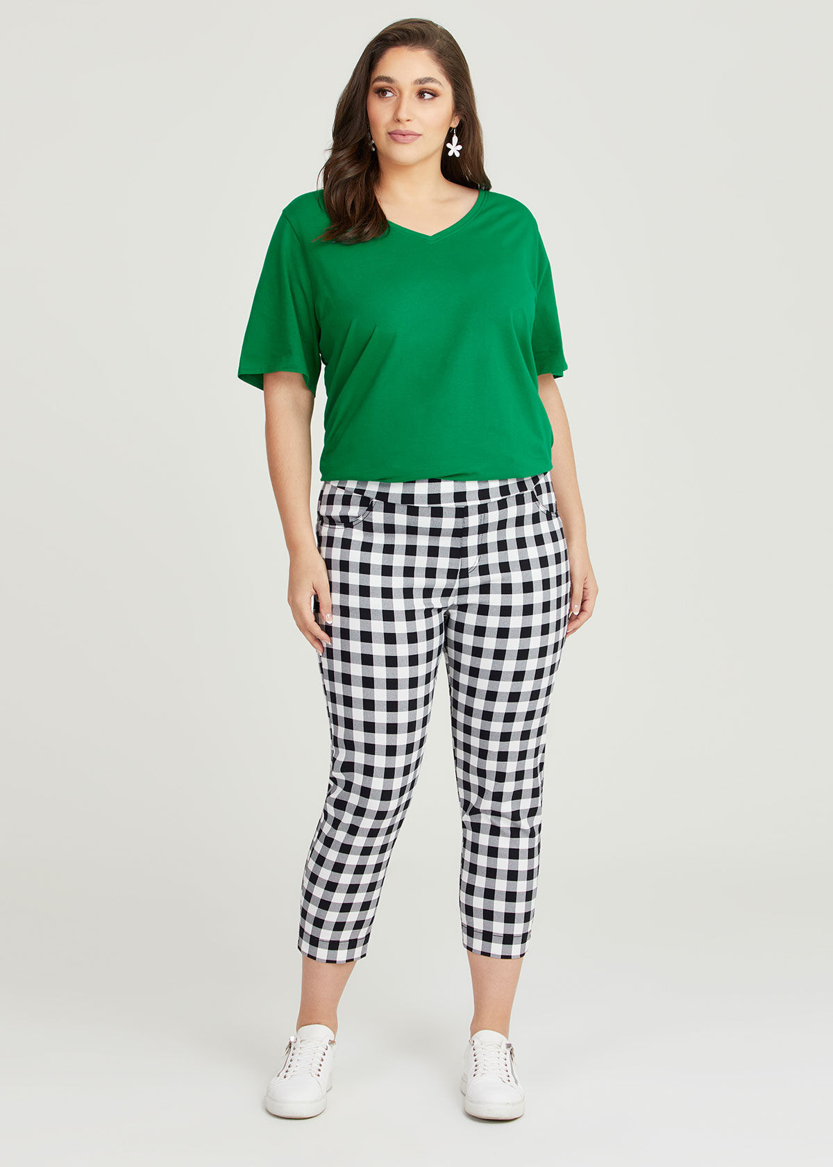 Gingham capri 2024 pants