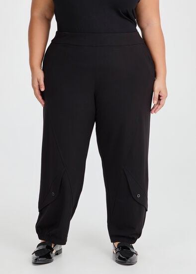 Plus Size Petite Lantern Pocket Natural Pant