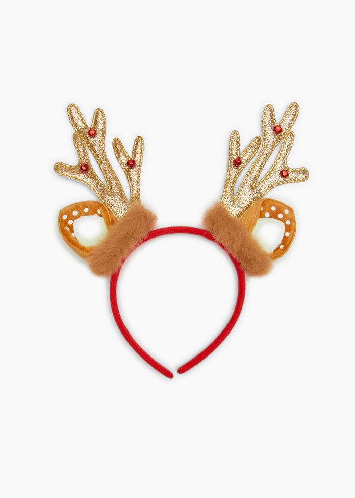 Christmas Reindeer Headband, , hi-res