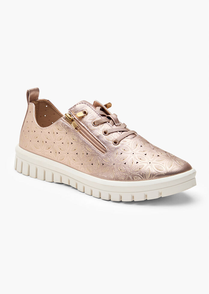 Lasercut Zip Flex Sneaker, , hi-res